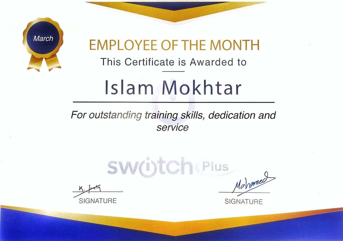 Employee of the Month